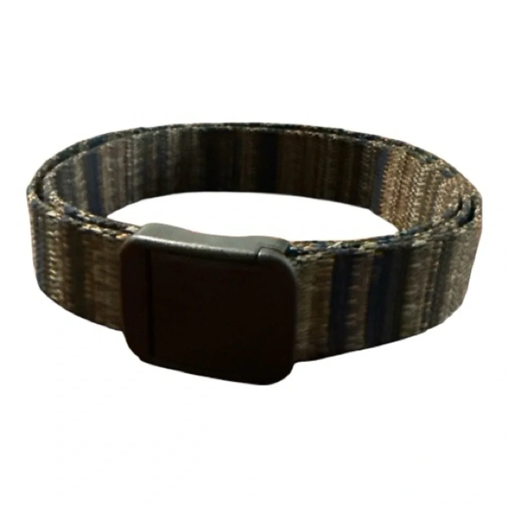 Bison Designs Belt Woven Nylon Adjustable Unisex Gorpcore Earth Tone Hiking Tech